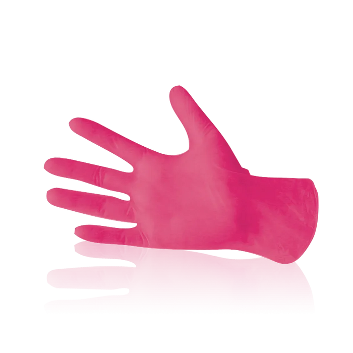 BAEHR Handschuhe Nitril magenta, 1 Pack (100 Stk.)