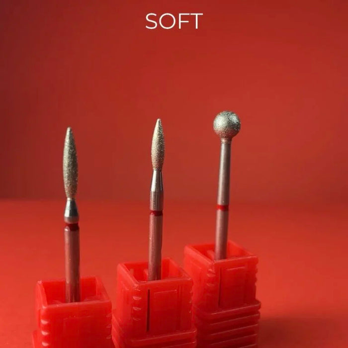 NAILSOFTHEDAY Diamant-Fräser “Flamme” rot 2,1*8 mm - Ivaka Store