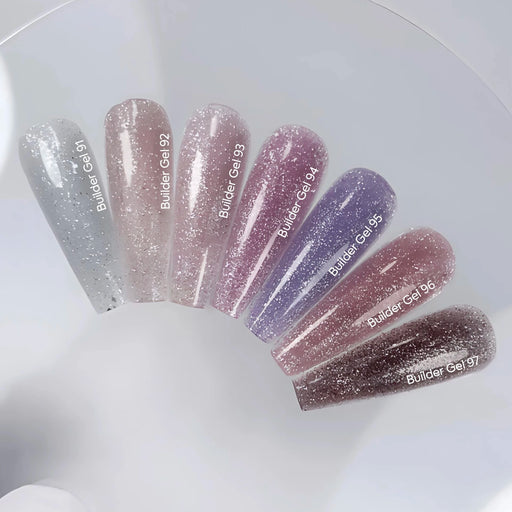 NAILSOFTHEDAY Builder Gel 96 – Aufbaugel Sparkle Reflective, 15 ml - Ivaka Store