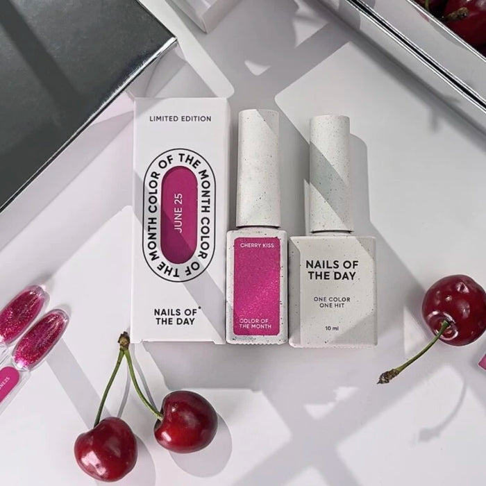 NAILSOFTHEDAY Color of the month June 2025 CHERRY KISS Cat eye, 10 ml - Ivaka Store