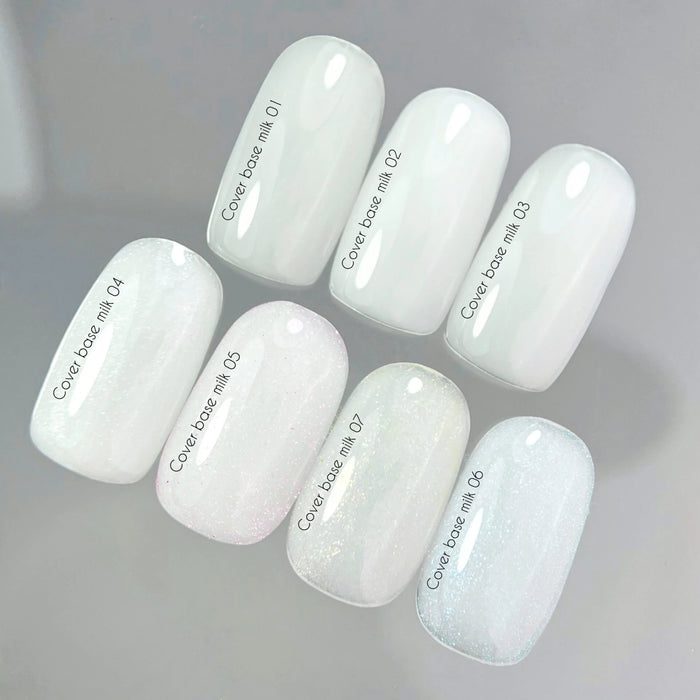 Nailsoftheday Cover base NEW Formula milk shimmer 06, 10 ml - Ivaka Store