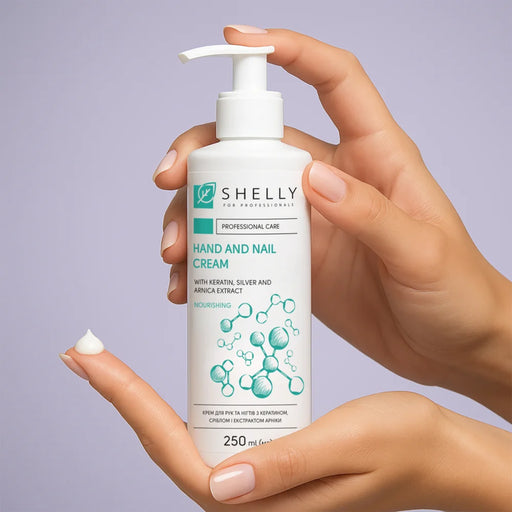 Shelly Cream for hands and nails with keratin, silver and arnica extract, 45ml / 250ml / 500ml (Kopie) - Ivaka Store