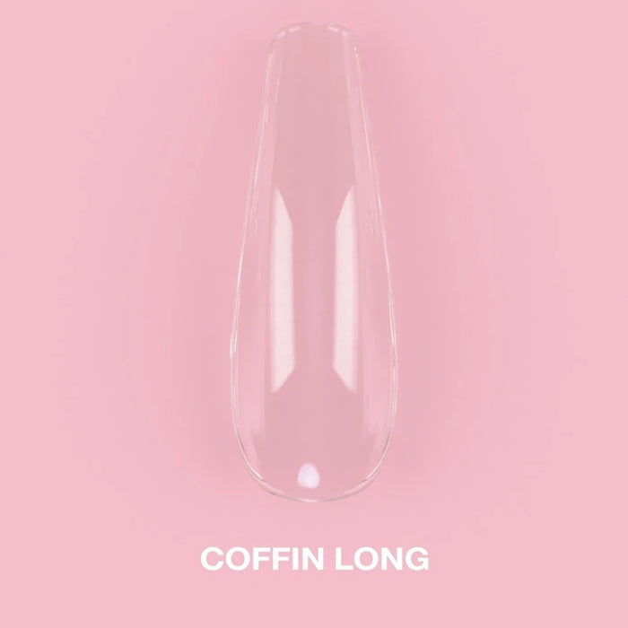 Lunamoon Gel Tips Coffin Long 325-1203, 500 St in der Packung - Ivaka Store