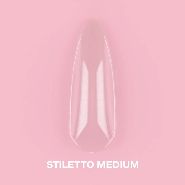 Lunamoon Gel Tips Stiletto Medium 325-1202, 500 St in der Packung - Ivaka Store