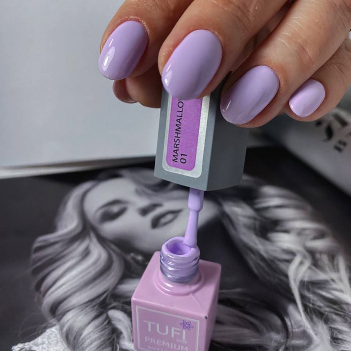 Gellack TUFI profi PREMIUM Marshmallows №01 Lavendel 8ml (0102478) - Ivaka Store