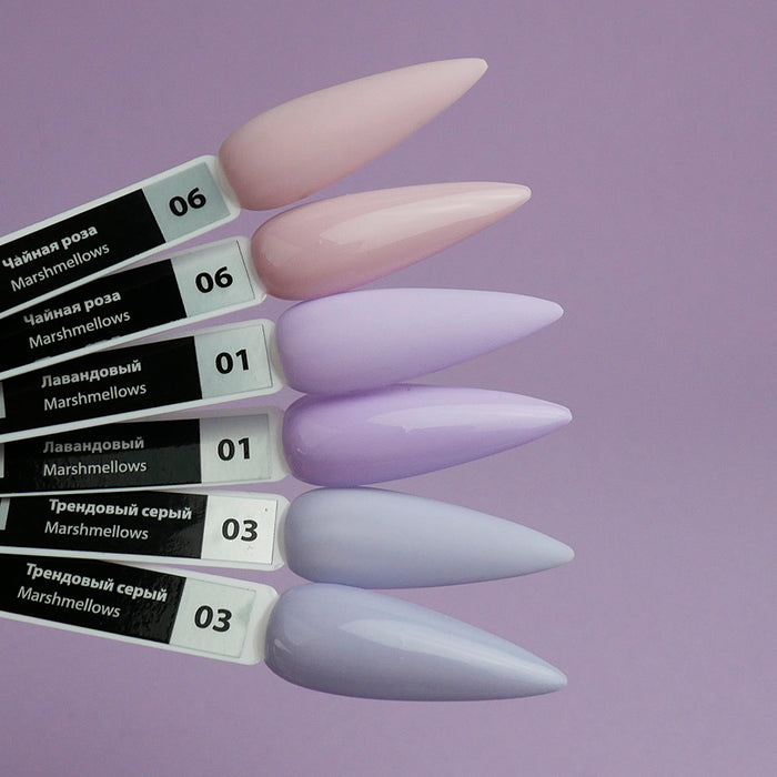 Gellack TUFI profi PREMIUM Marshmallows №01 Lavendel 8ml (0102478) - Ivaka Store