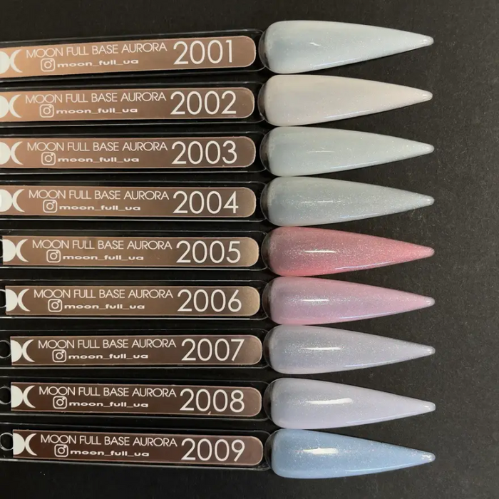 MOON FULL RUBBER BASE AURORA №2007 mit Shimmer, 8-15 ml - Ivaka Store