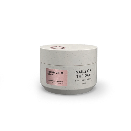 NAILSOFTHEDAY Builder Gel 92 – Aufbaugel Sparkle Reflective, 15 ml - Ivaka Store