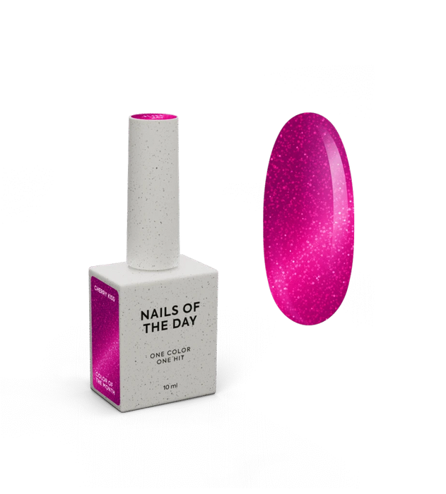 NAILSOFTHEDAY Color of the month June 2025 CHERRY KISS Cat eye, 10 ml - Ivaka Store