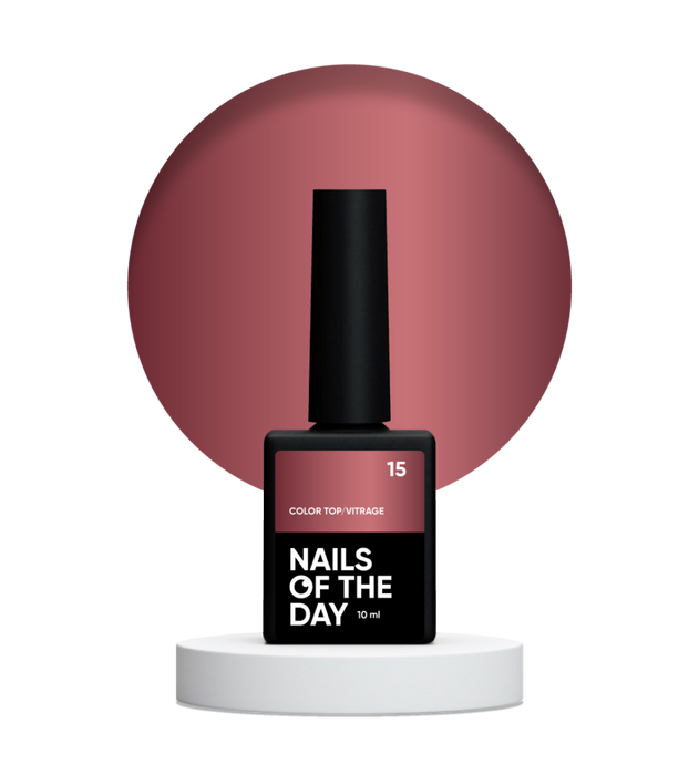 NAILSOFTHEDAY Color top/Vitrage 15, 10 ml - Ivaka Store