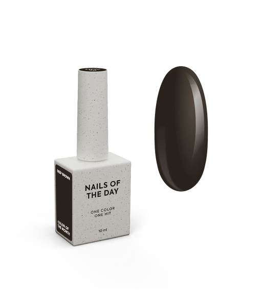 NAILSOFTHEDAY Color of the month November 2025 Deep Brown, 10 ml - Ivaka Store