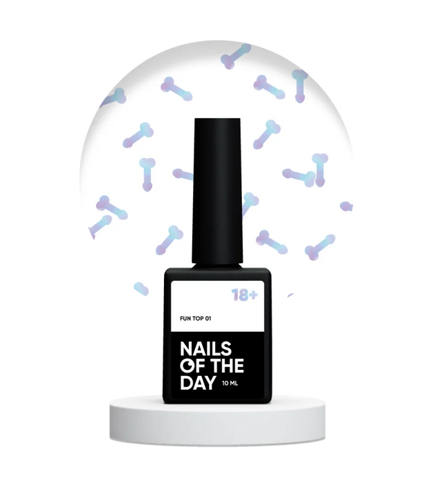 NAILSOFTHEDAY Fun! Top 01 , 10 ml - Ivaka Store