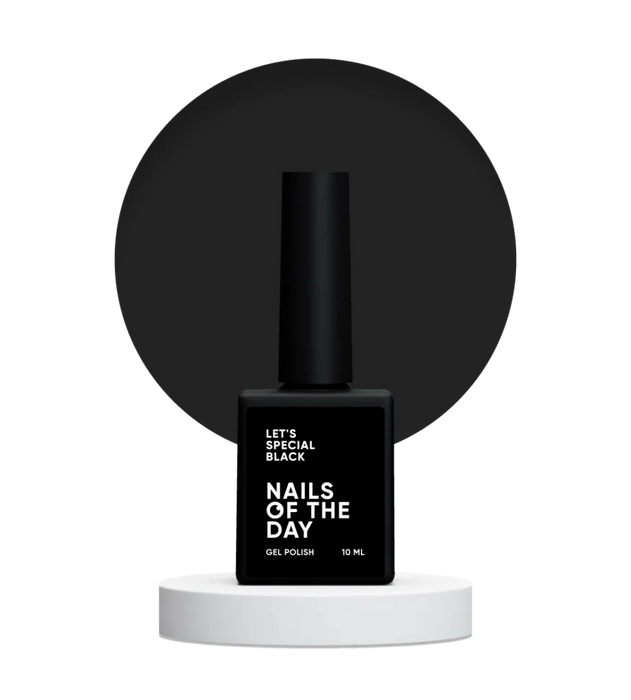 Gel Polish NAILSOFTHEDAY Let's special Black-33, 10 ml