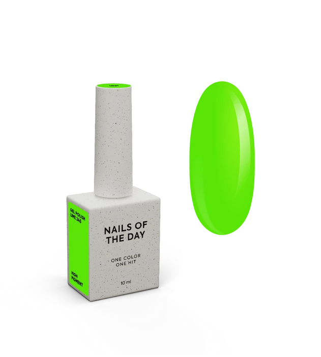 Gel Polish NAILSOFTHEDAY Let's special Lime-245, 10 ml - Ivaka Store