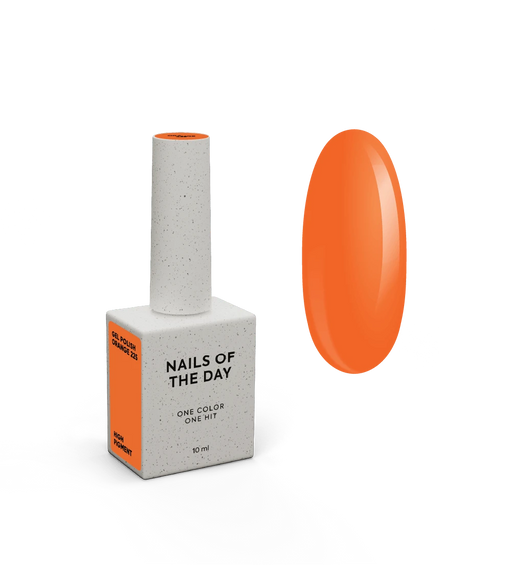 Gel Polish NAILSOFTHEDAY Let's special Orange-225, 10 ml - Ivaka Store