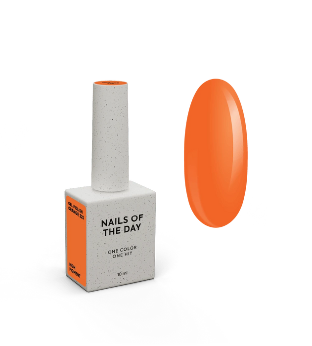 Gel Polish NAILSOFTHEDAY Let's special Orange-225, 10 ml - Ivaka Store