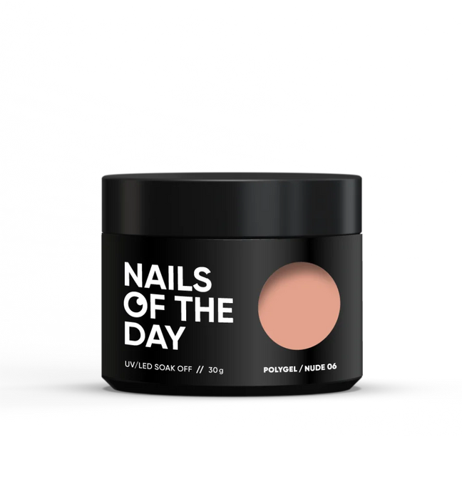 NAILSOFTHEDAY Polygel nude 06, 30 g - Ivaka Store