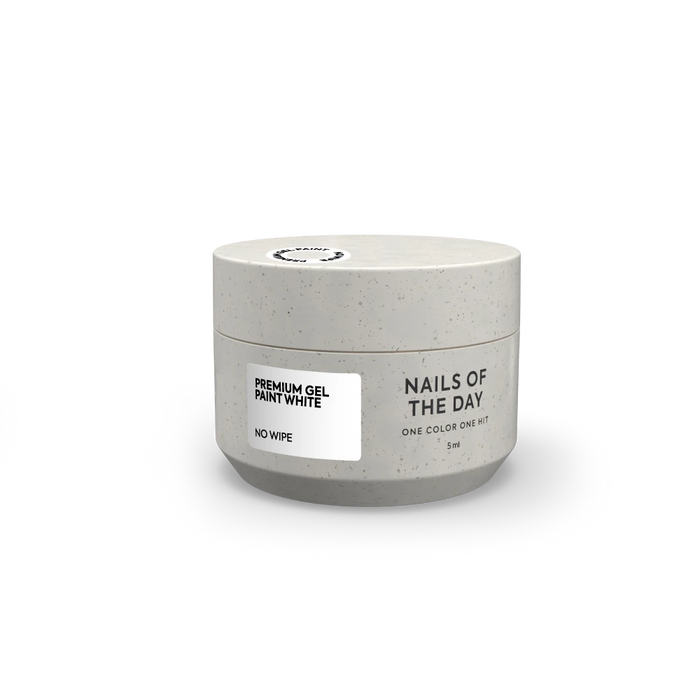 NAILSOFTHEDAY Gel paint White no wipe, 5 ml - Ivaka Store