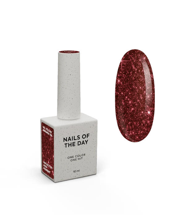 NAILSOFTHEDAY Gel Polish Sangria-154, 10 ml Reflective Gellack - Ivaka Store