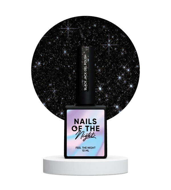 Gel Polish NAILSOFTHENIGHT Black Jack, 10 ml