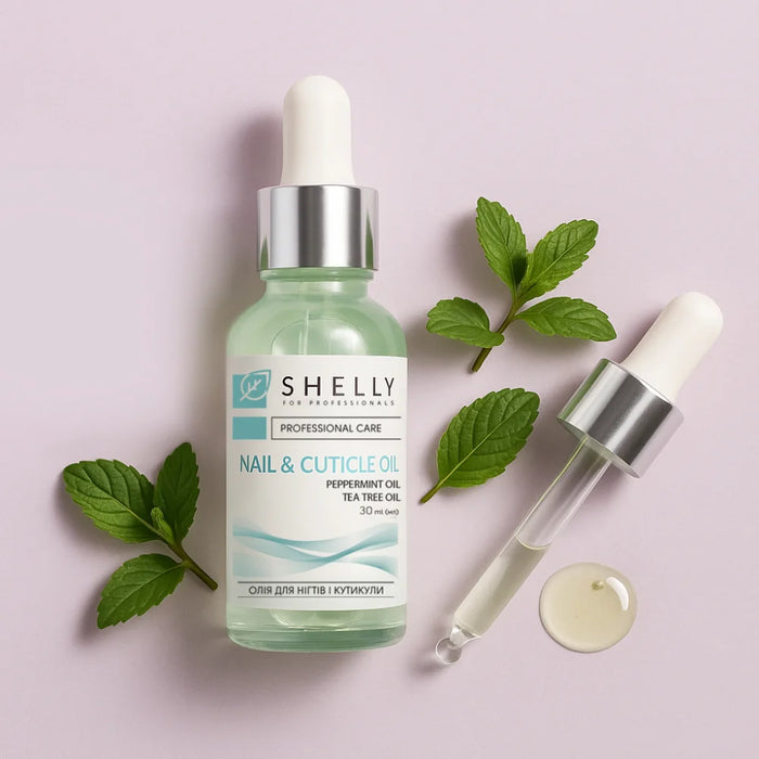 Shelly Nail and cuticle oil with moroccan mint extract and tea tree oil, 30 ml - Ivaka Store