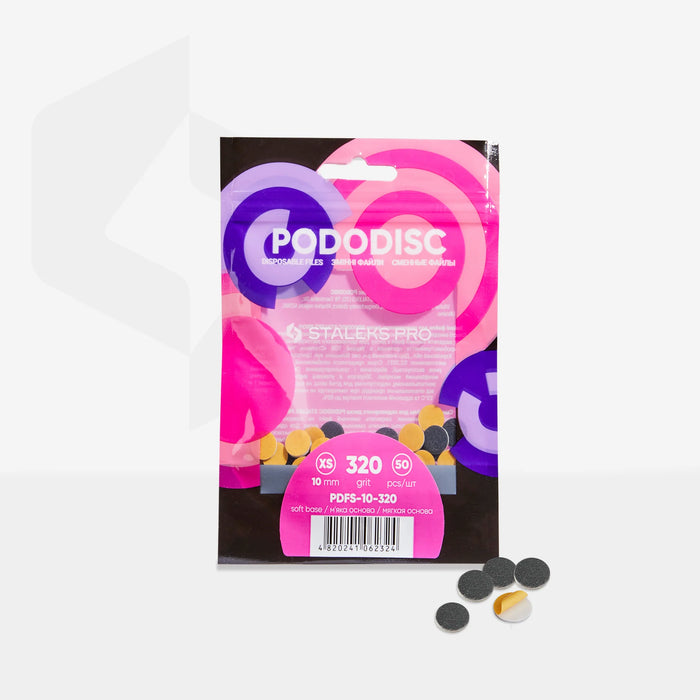 Wechselpads PDFS “soft” für Staleks Pododisc, verschiedene Durchmesser und Körnungen, Packung 50 Stück