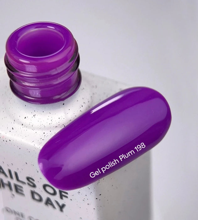 Gel Polish NAILSOFTHEDAY Let's special Plum-198, 10 ml - Ivaka Store