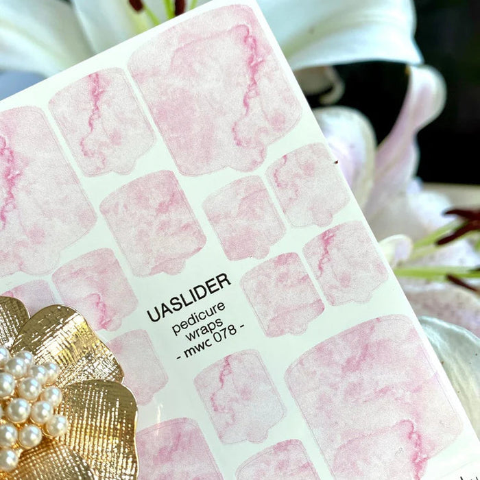 Pediküre-Folien 073, Blush Watercolor Marble
