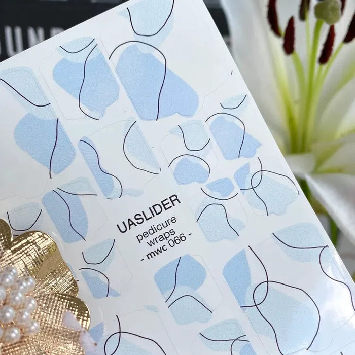 Pediküre-Folien 066, Baby Blue & Dark Contour