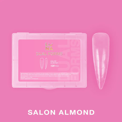 Lunamoon Dual Nail Forms Salon Almond, 120 pcs - Ivaka Store