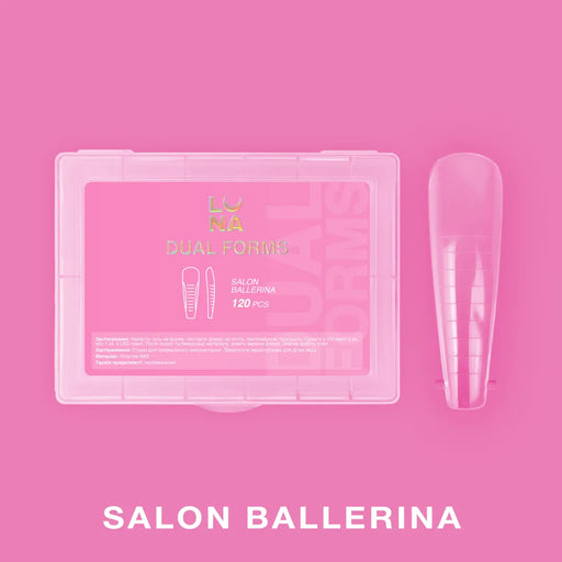 Lunamoon Dual Nail Forms Salon Ballerina, 120 pcs - Ivaka Store