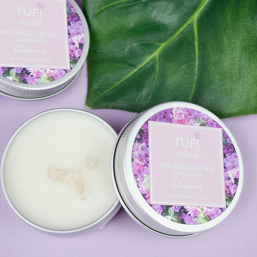 Massage Spa Kerze für Hände TUFI profi PREMIUM Sizilien 30 g (0125414) - Ivaka Store