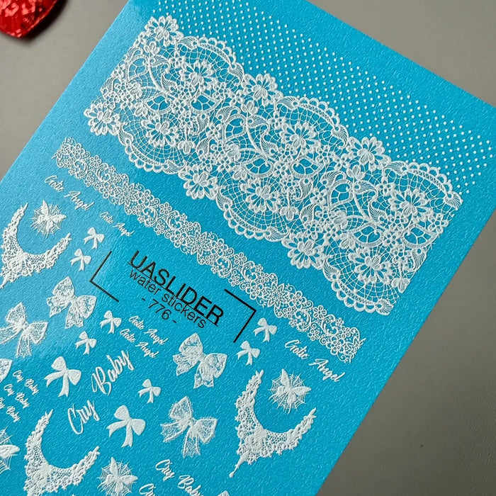 Sticker 776, weiße Spitze