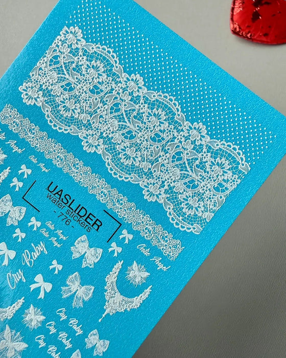 Sticker 776, weiße Spitze