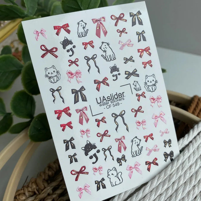 Sticker 549, Kätzchen und Schleifen