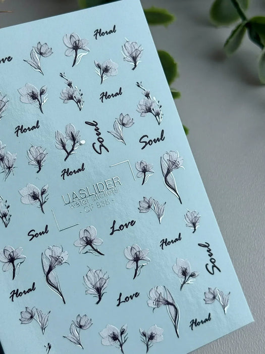 Sticker Color and Foil 838