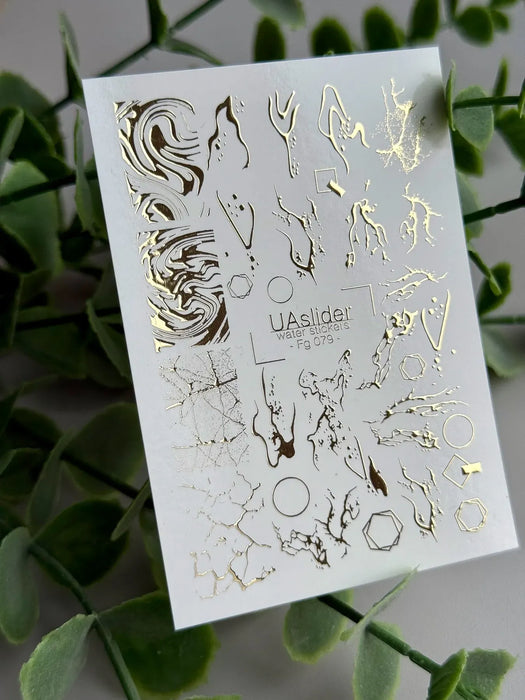 Water Decal FG-079, Golden Details