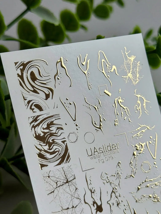 Water Decal FG-079, Golden Details