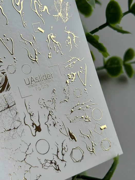 Water Decal FG-079, Golden Details