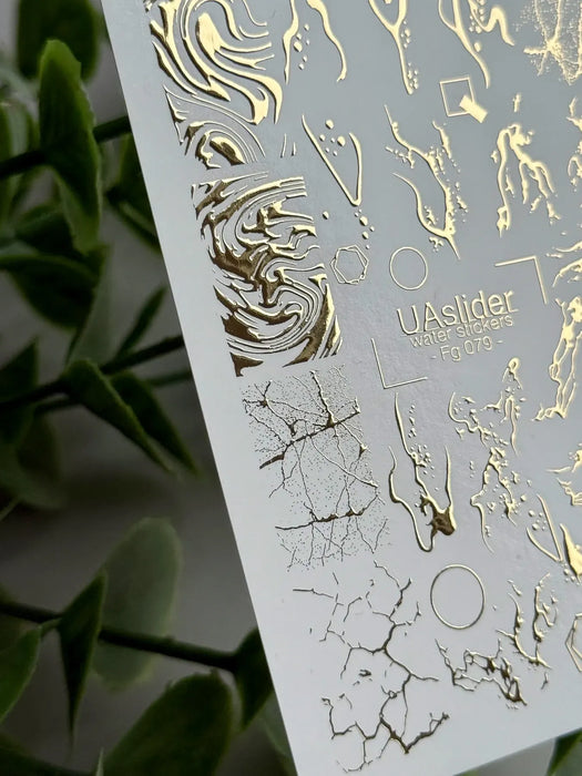 Water Decal FG-079, Golden Details