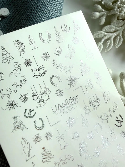 Sticker 318, Winterliche Muster