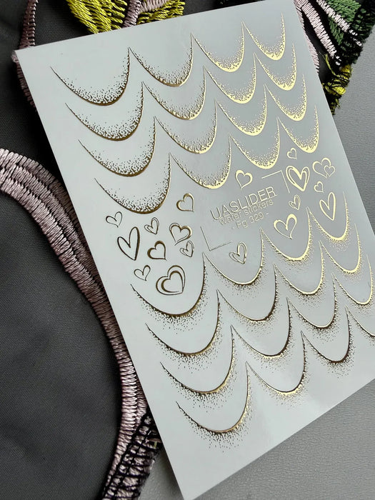 Sticker F-329, Goldene Elemente