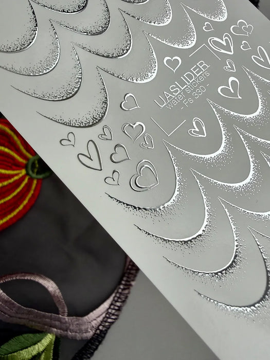 Sticker F-330, Silber Elemente