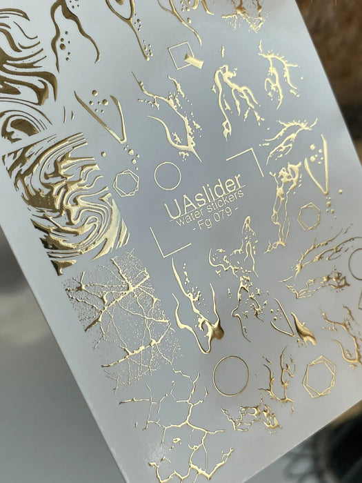 Water Decal FG-079, Golden Details