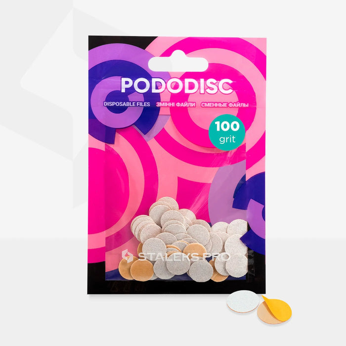 Wechselpads PDF für Staleks Pododisc, verschiedene Durchmesser und Körnungen, Packung 50 Stück