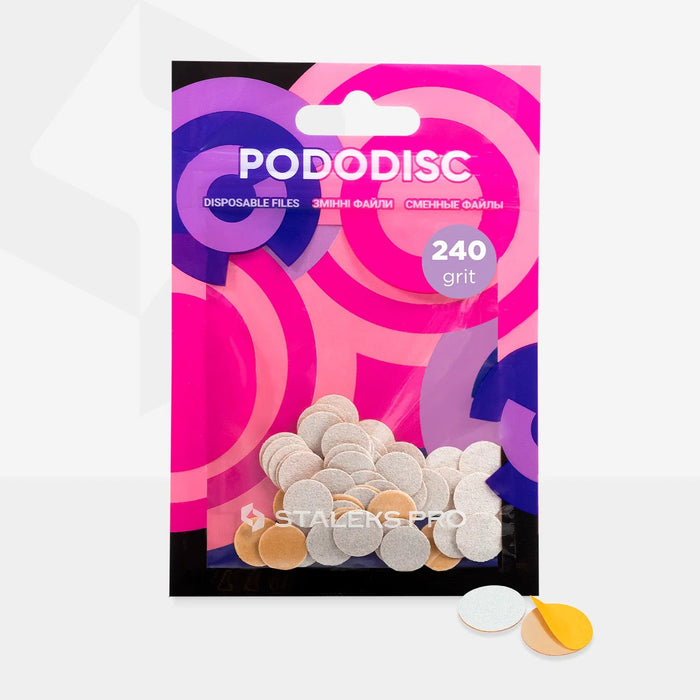 Wechselpads PDF für Staleks Pododisc, verschiedene Durchmesser und Körnungen, Packung 50 Stück