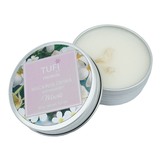 TUFI profi PREMIUM Massagekerze mit Schimmer Taity, 30 g - Ivaka Store