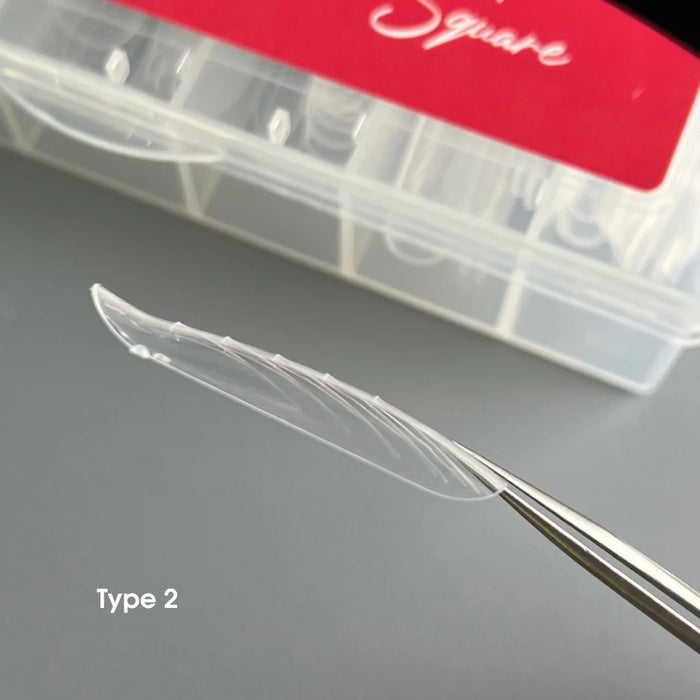 NAILSOFTHEDAY Dual Form Square 01 (Type2), 130 pieces - Ivaka Store