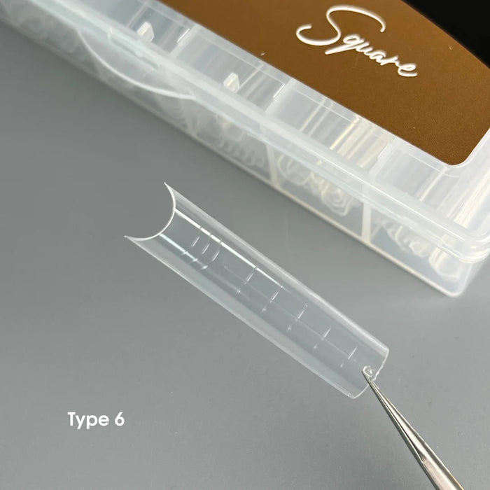 NAILSOFTHEDAY Dual Form Square 04 (Type6), 120 pieces - Ivaka Store