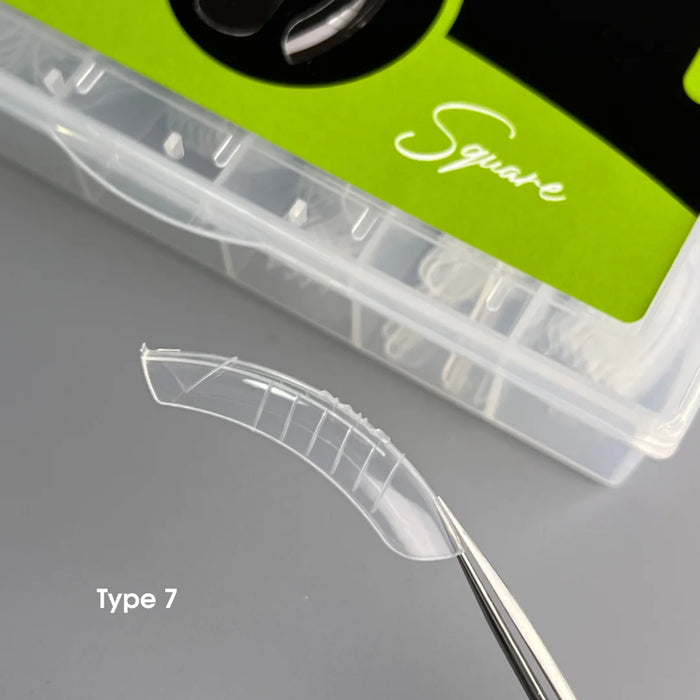 NAILSOFTHEDAY Dual Form Square 05 (Type7), 120 pieces - Ivaka Store
